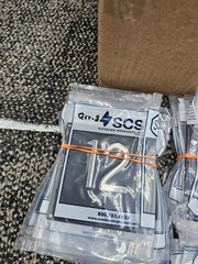 (QTY 96) SCS Products Elevator Door Jamb Floor Indicator Sign Black