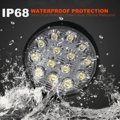 Round 4.5″ White LED Work Light Headights For John Deere Kubota Kubota Tractor