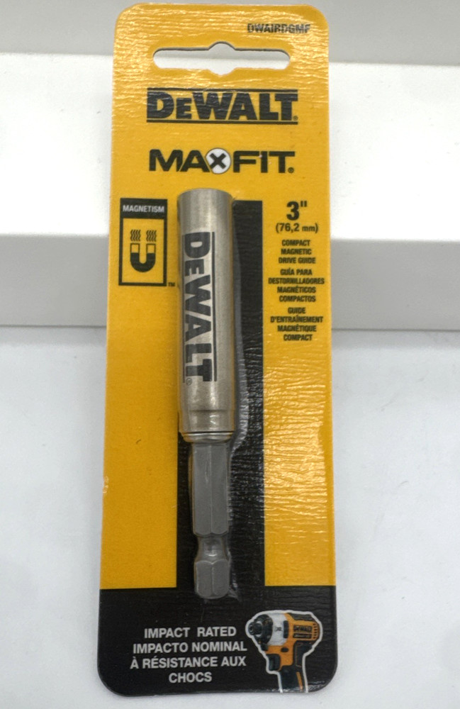 DeWalt MaxFit 3 in 76,2mm Compact Magnetic Drive Impact Rated DWARIDGMF Bit New