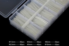 324 Pcs 6 Size φ1.5/2.5/3/5/6/10mm Clear Heat Shrink Tubing Cable Wrap Kit