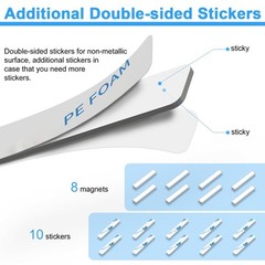 8 Pack Magnets, Heavy Duty Strong Rare Earth Neodymium Magnets with Double Si…