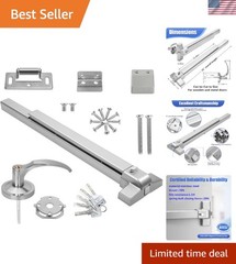 Fast Install Panic Exit Device – 31.5” Stainless Steel with Ambidextrous Handle
