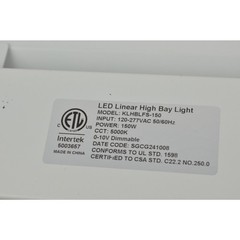 BeckTour Led Linear High Bay Light KLHBLFS-150 150W 22500LM 5000K Daylight