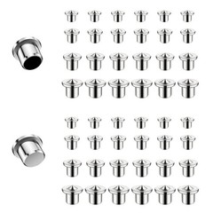 48 Pcs Metal Dowel Centering Pins for Woodworking – 1/4, 5/16, 3/8, 1/2 Inch Siz