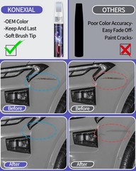 Silver Metallic TouchUp Paint for Ford | Car Scratch Repair Pen 2in1