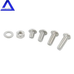 600PCS M3 M4 M5 M6 Stainless Steel Flanged Bolts and Nuts Kit,16 Common Sizes