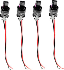 4 Pcs Side Marker Light Connector Plug Pigtail Wire Harness Compatible with Chry