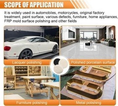 3PCS 5 Inch Buffing Pad Kit – Polishing Pad with Hook and Loop Ba Size: 5 Inch