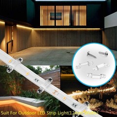 100 Pack Strip Light Mounting Brackets Double Side Fixing 202 Screws Included Fo