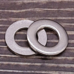 #6 Stainless Steel Flat Washer (0.16″ ID, 0.39″ OD), 304 Stainless Steel 18-8, B