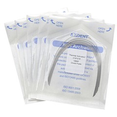 10X Dental Orthodontic Heat Thermal Activated Niti Arch Wire Rectangular AZDENT