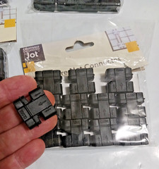 Black Wire Net Connector by JOT. 12 in pack. You get 4 packs Total 48 connectors