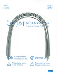 J&J Ortho™ Orthodontic NiTi Elastic Arch wire Rectangular (10/pk)Ovoid Natural