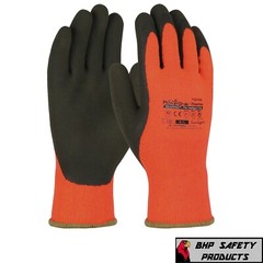 PIP 41-1400 POWERGRAB THERMO INSULATED COLD WINTER SAFETY WORK GLOVES ORANGE