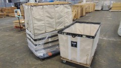 Canvas Basket Truck – 54″ x 34″ x 37″ Industrial Laundry Material Handling Cart