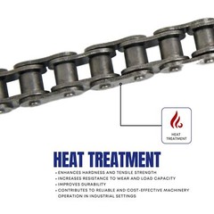 Jeremywell #25 Roller Chain (67 Links) with 1 Connecting Link for Go Karts