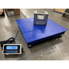 Refurbished Industrial Platform 24” x 24” Floor scale for weighing 5000 lbs