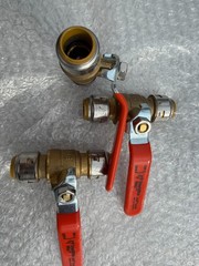3-pc ) SharkBite Max UR22185 3/4″ x 3/4″ Ball Valve, Push-To-Connect Design