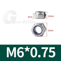 Nyloc Nylon Insert Locking Nuts Fine Thread M6 – M20 A2 Stainless Steel DIN 985