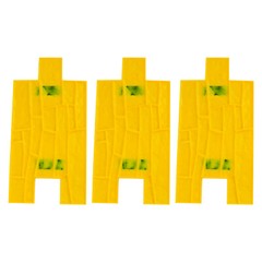 3PCS Manual Yellow Concrete Stamping Molds Stackable Concrete Stone Texture Mats