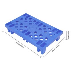 Blue Pp Pallet 50*30*10cm Pallet Free Standing Anti-slip particle Floor Pallet
