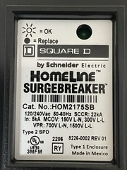 Square D by Schneider Electric HOM2175SB Homeline SurgeBreaker 120/240V