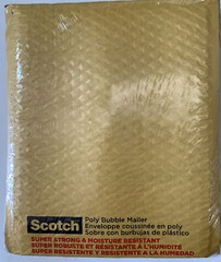 3M Scotch Poly Bubble Mailers 4 Pack 8.5”x 11.25” Self-Sealing Size2 Superstrong