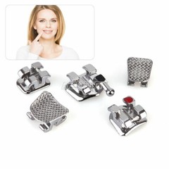 AZDENT Orthodontic Dental Brackets Braces Mini Roth Slot.022 Hooks 3 Metal