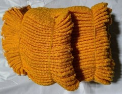 1 DOZEN 12 PAIR Orange Honeycomb PVC Grip String Knit Gloves WORK GLOVES Large