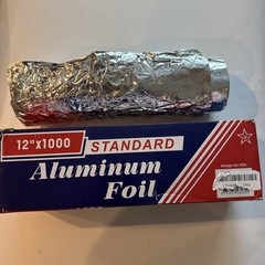 12” x 900 ft Aluminum Foil Roll Foodservice Wrap MISSING End Caps