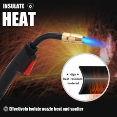 High-Performance 15FT MIG Welding Gun for Miller & Multi-Model Compatibility