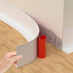 Self-Adhesive Flexible Baseboard Molding Trim – 20 Ft 2.79inX20ft, White