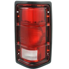 2 Tail Lights Clear Red Lens Bezel Housing Dodge Dakota 1987-1996 55076438