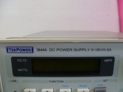 TEKPOWER 3644A DC POWER SUPPLY 0-18V/0-5A