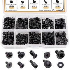 mankk 400Pcs Computer Screws Set, Motherboard Standoffs, PC Case, Fan, SSD, DIY