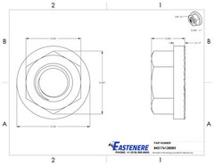 3/8-16 Stainless Steel Flange Nuts Serrated Base Lock Anti Vibration Qty 25