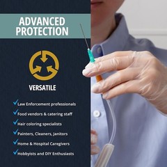 Heavy Duty Vinyl Exam Gloves Medical Disposable Protective 100 Count Bulk New