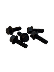 (100 Pcs) 1/4″-20×3/4″ Grade 8 Hex Flange Bolt Full Thread Zinc Phos & Oil