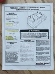 Weather Guard 239 Red Steel/ Plastic Lockable Conduit Carrier (MISSING BOLT KIT)