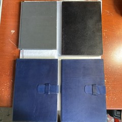 Leather Journal Notebooks Lined Lot of 4 PRATESI FLORENCE TEMPO ECCOLO ITALY NOS