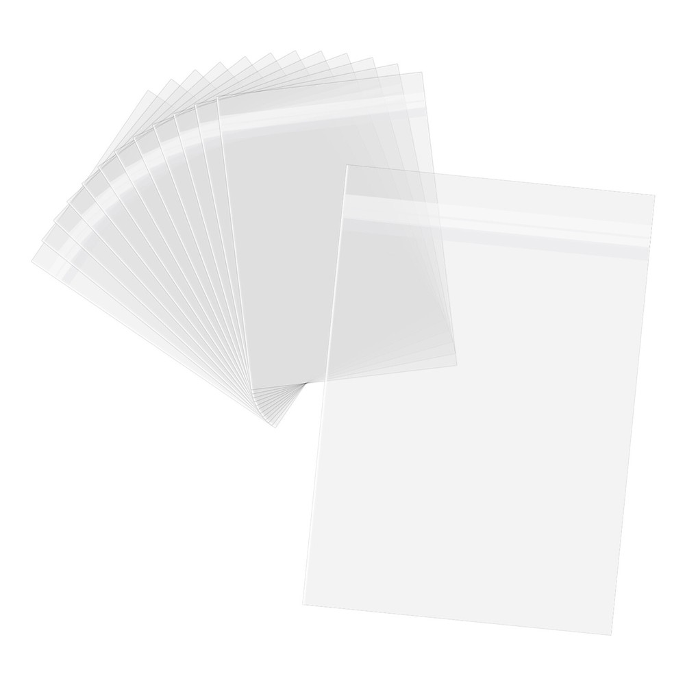 500/1000/2000 Pack, 6×9″ Clear Bag Resealable Adhesive for Mat Matting Art Print