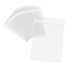 500/1000/2000 Pack, 6×9″ Clear Bag Resealable Adhesive for Mat Matting Art Print