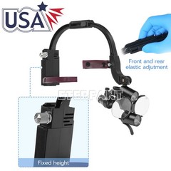 Dental 6LED 8W/9W Oral Lamp Light/3.5X Surgical Headband Binocular Loupes