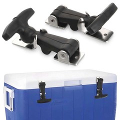 2-10pcs Flexible Hood Hasp Rubber Draw T Handle Latch with Zinc Plated Hardware