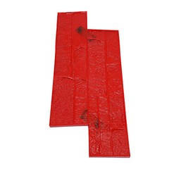 Concrete Texture Mold, Cement Texture Wall Mold Red PU 28.15*11.81*0.71 in NEW