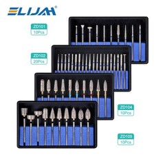 Dental Lab Polishing Burs Drills Tungsten Steel Carbide Bur HP 2.35mm 10pcs/set