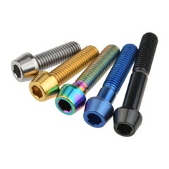 M6 Titanium Bolt Taper 10/16/18/20/25/30/35/40/45/50~65mm Allen Socket Cap Screw