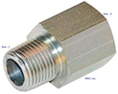 1/4″ Male NPT x 1/4″ Female NPT Straight Pipe Adapter Plated Steel 5405-04-04