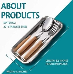 Classic Stainless Steel Tray Set 3 Pack 8.6 Inch Versatile for Bathroom Storage