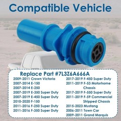 OEM Blue Thermoplastic PCV Valve Fitting 7L3Z6A666A, Positive Crankcase Ventilat